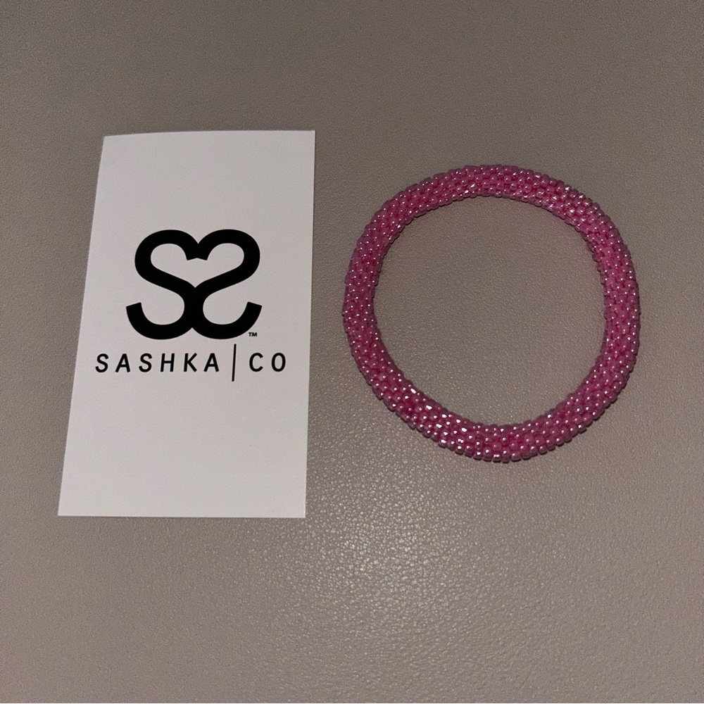 Sashka Co. Beaded Bracelet Pink NEW